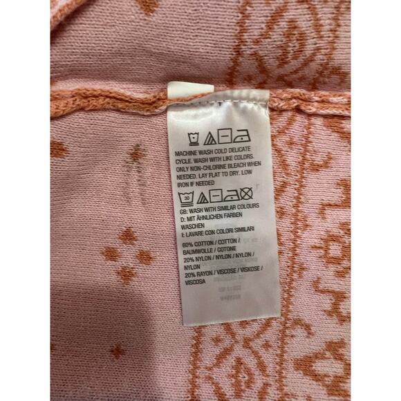 Isaac Mizrahi Live! True Denim Jacquard Sweater BLUSH NWOT SIZE XXS - Picture 5 of 7